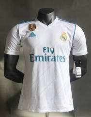 17-18 Real Madrid Home Retro Jersey Player Version