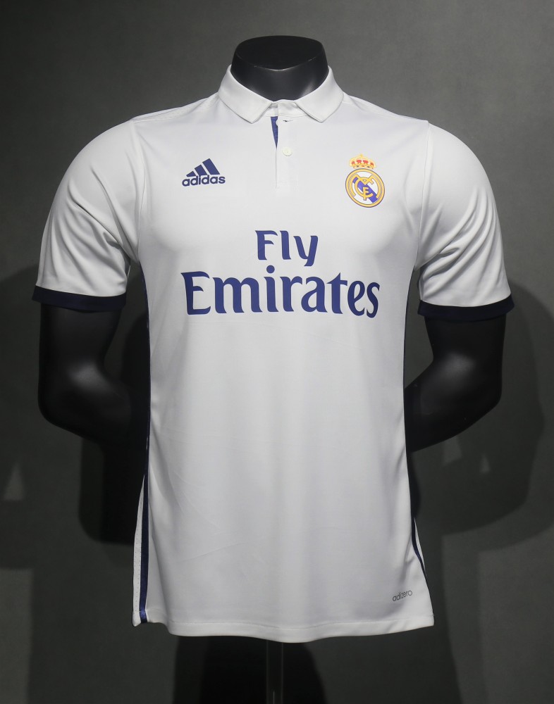 16-17 Real Madrid Home Retro Jersey Player Version