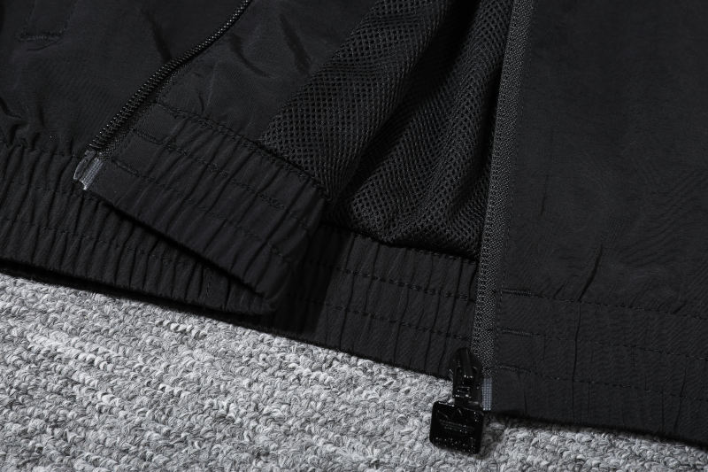 2024-2025 Manchester United Retro Jersey Windbreaker Top+Pants Grey