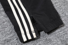 2024-2025 Manchester United Retro Jersey Windbreaker Top+Pants Grey