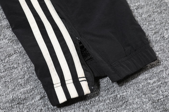 2024-2025 Manchester United Retro Jersey Windbreaker Top+Pants Grey