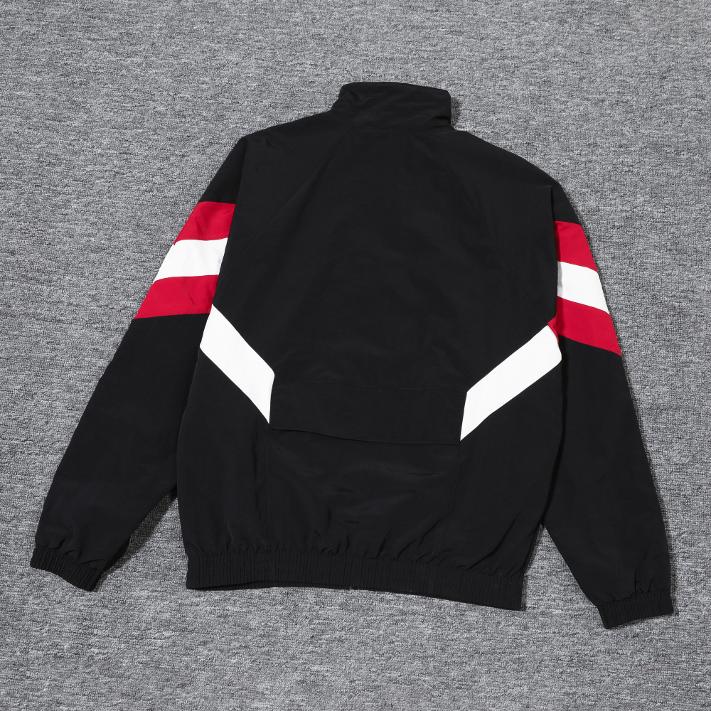 2024-2025 Manchester United Retro Jersey Windbreaker Top+Pants Grey