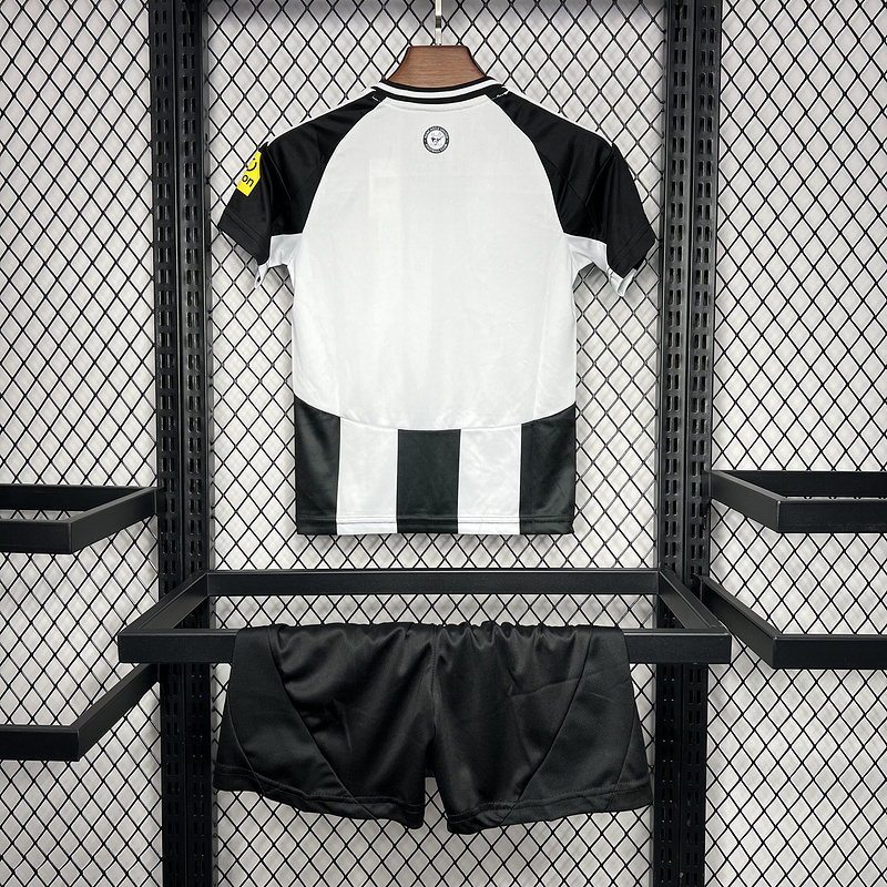 24-25 Newcastle United Home Soccer Kids Kit Jersey+Shorts