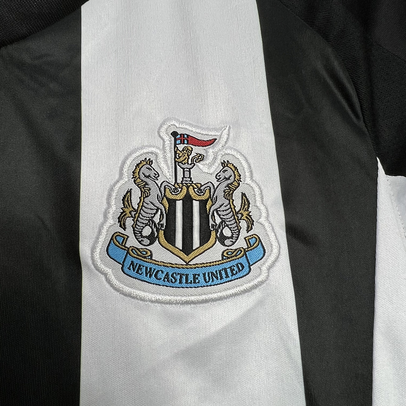 24-25 Newcastle United Home Soccer Kids Kit Jersey+Shorts