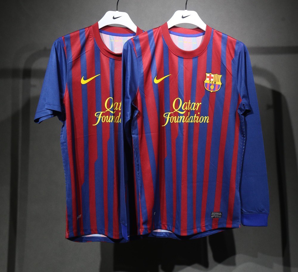 11-12 Barcelona Home Retro Jersey Player Edition Long Sleeve