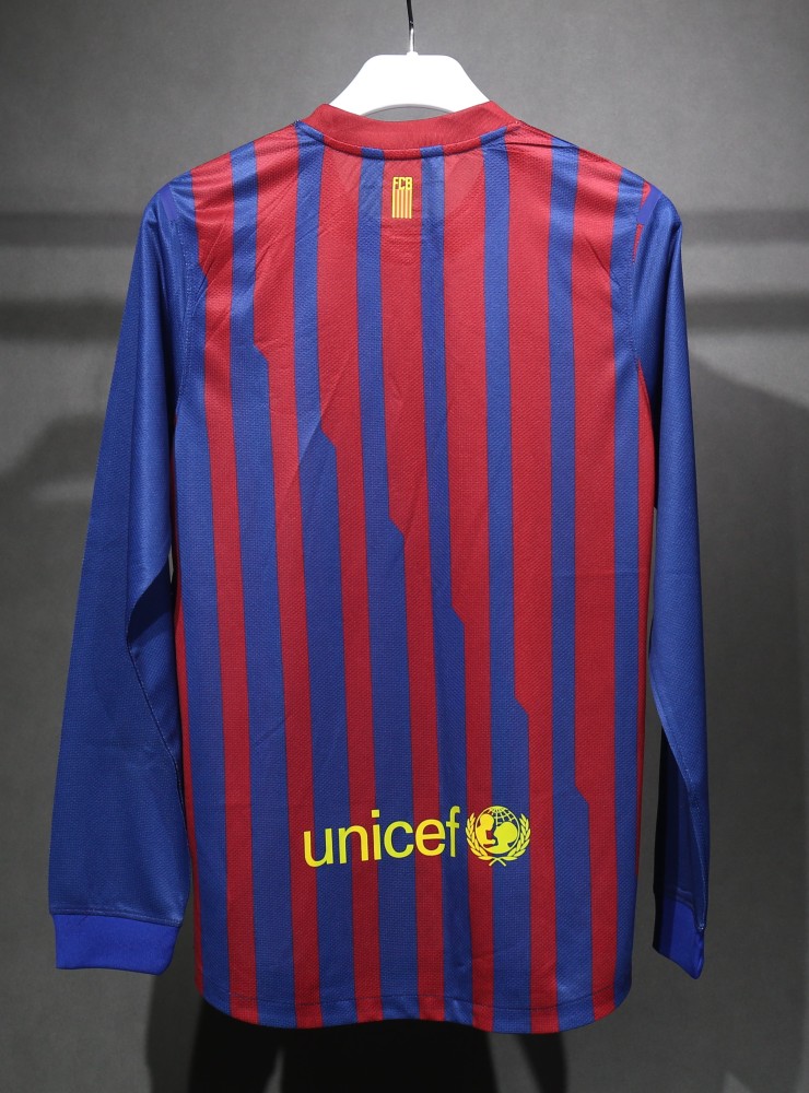 11-12 Barcelona Home Retro Jersey Player Edition Long Sleeve