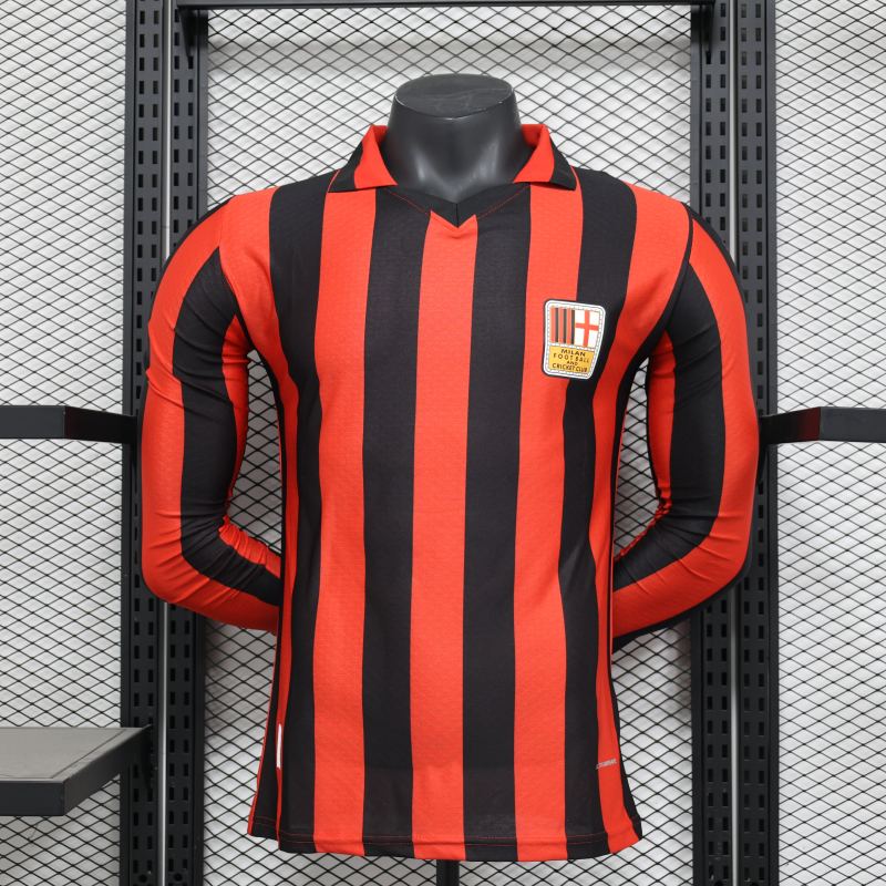2024 AC Milan 125-Year Anniversary Kit Long Sleeve