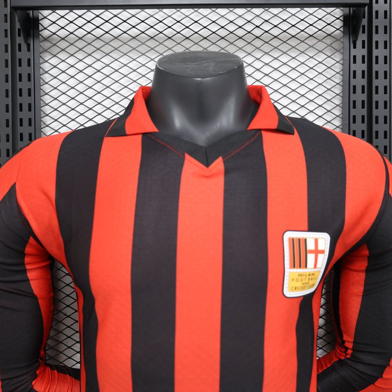2024 AC Milan 125-Year Anniversary Kit Long Sleeve