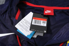 Barcelona Hoodie Sweatshirt Kit(Top+Pants) Red Black Jackets