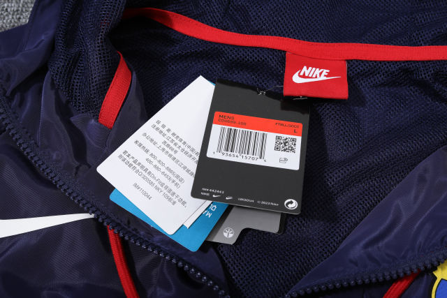 Barcelona Hoodie Sweatshirt Kit(Top+Pants) Red Black Jackets