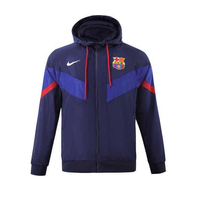 Barcelona Hoodie Sweatshirt Kit(Top+Pants) Red Black Jackets