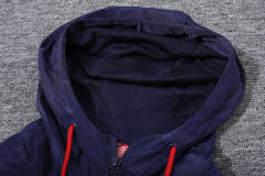 Barcelona Hoodie Sweatshirt Kit(Top+Pants) Red Black Jackets