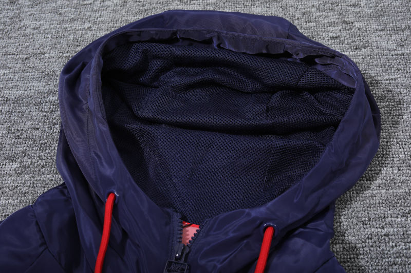 Barcelona Hoodie Sweatshirt Kit(Top+Pants) Red Black Jackets