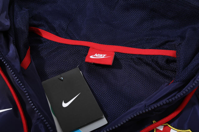 Barcelona Hoodie Sweatshirt Kit(Top+Pants) Red Black Jackets