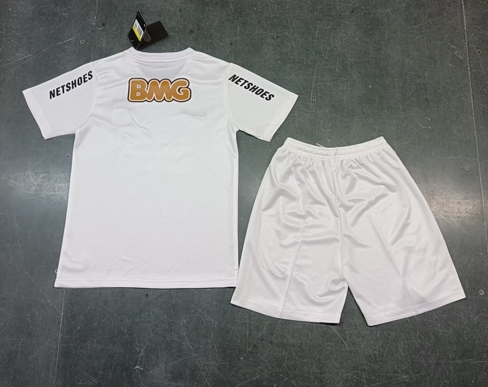 2011/12 Santos FC Home Retro Kids Kit Jersey+Shorts