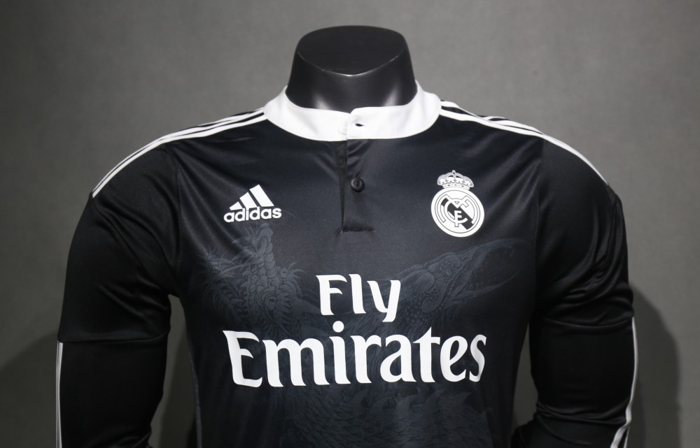 2014/15 Real Madrid Third Away Retro Jersey Player Version Long Sleeve