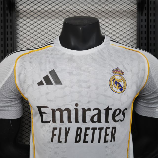 25-26 Real Madrid Home Soccer Jersey Player Version