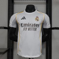 25-26 Real Madrid Home Soccer Jersey Player Version