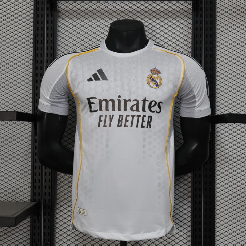 25-26 Real Madrid Home Soccer Jersey Player Version