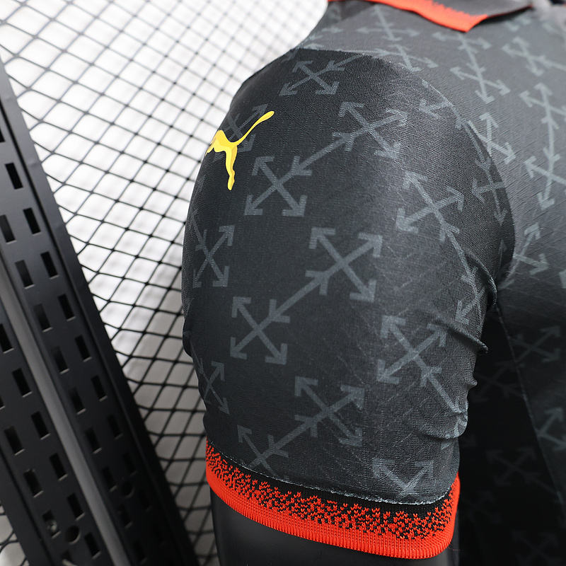 25-26 AC Milan Co-Branded Off-White  Soccer Jersey Black