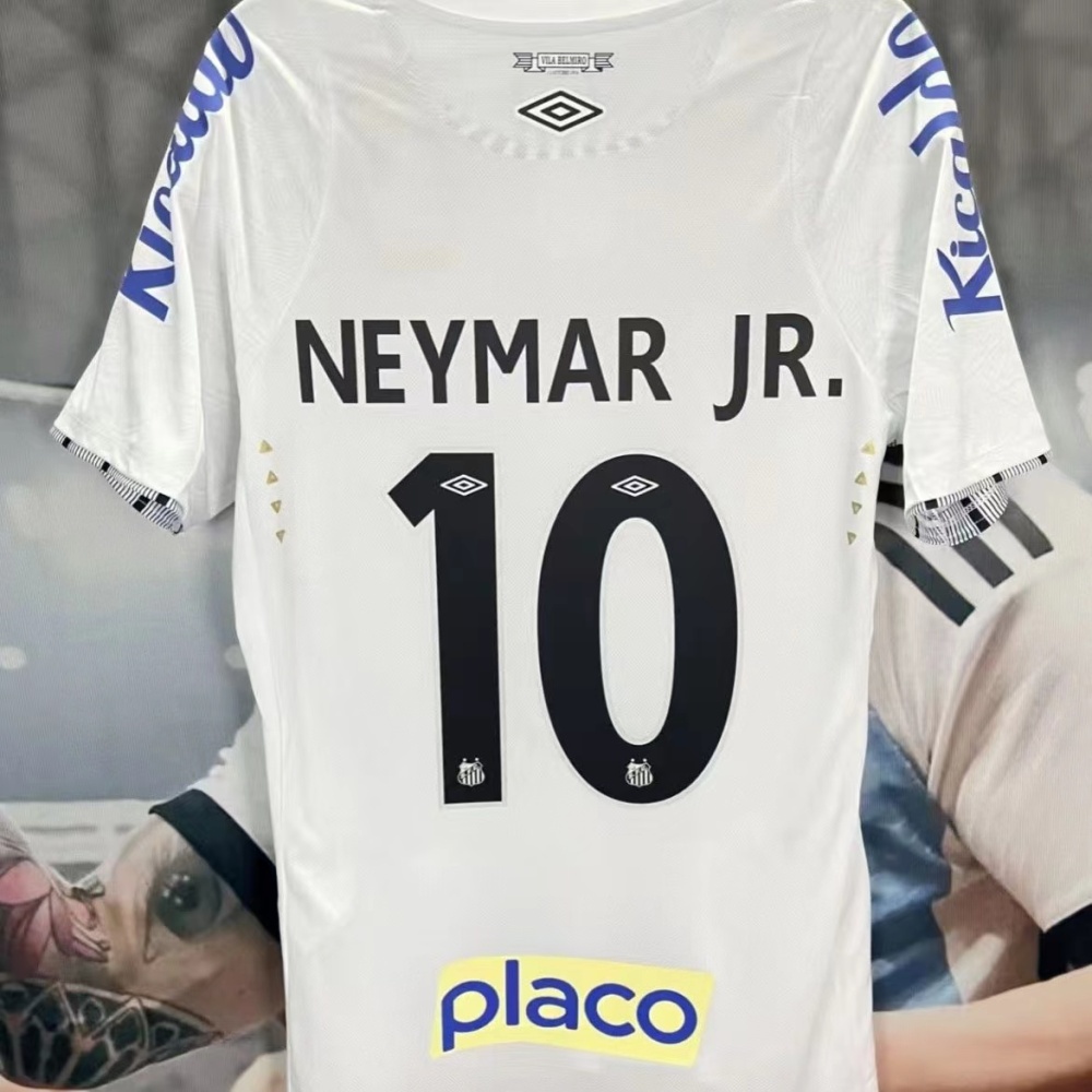 24-25 Santos FC Home Soccer Jersey with All Sponsors