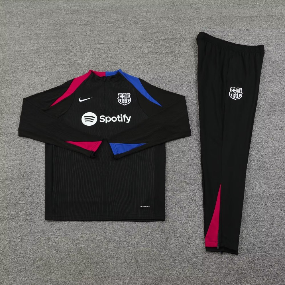 24-25 Barcelona Long Sleeve Training Suit Football Shirts