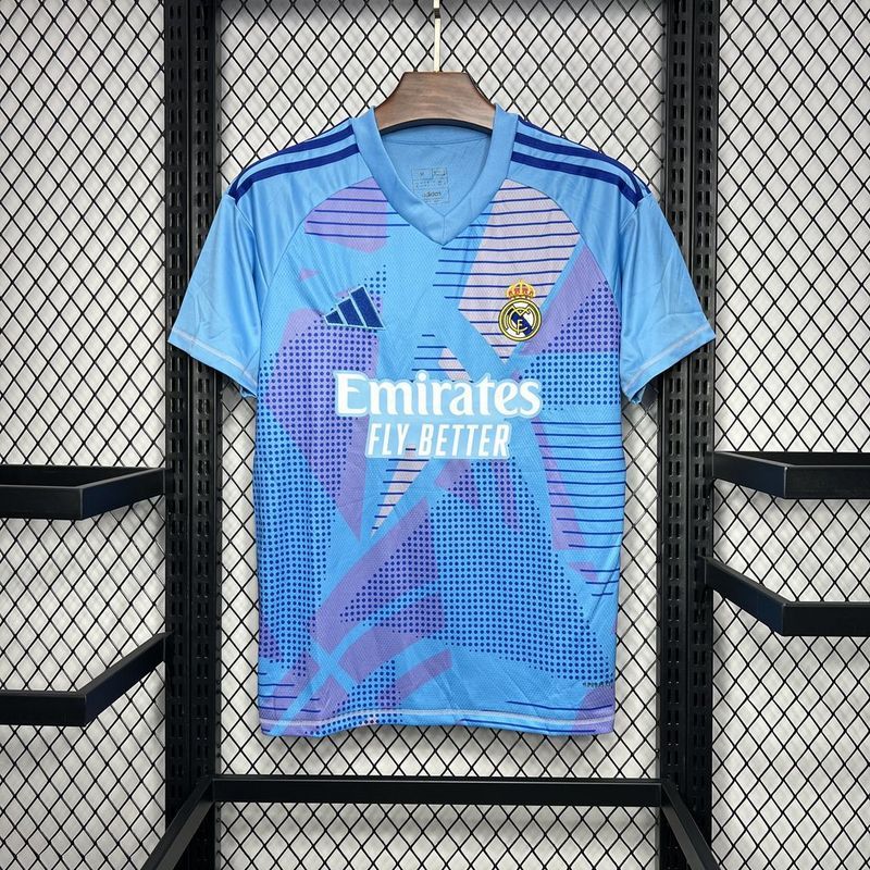24-25 Real Madrid Goalkeeper Soccer Jersey Blue