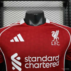 25-26 Liverpool Home Soccer Jersey Player Version