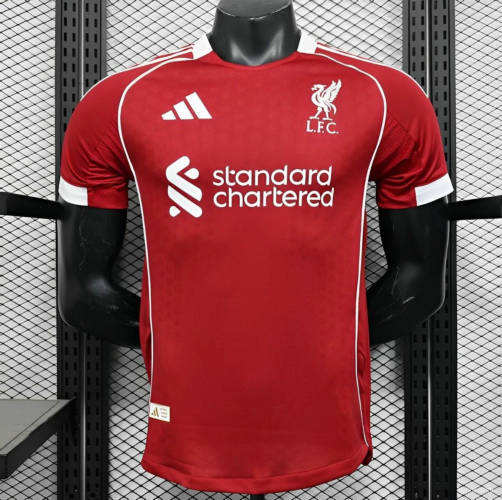 25-26 Liverpool Home Soccer Jersey Player Version