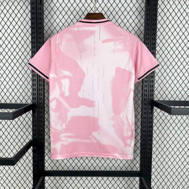 24-25 Real Madrid Soccer Jersey Pink White