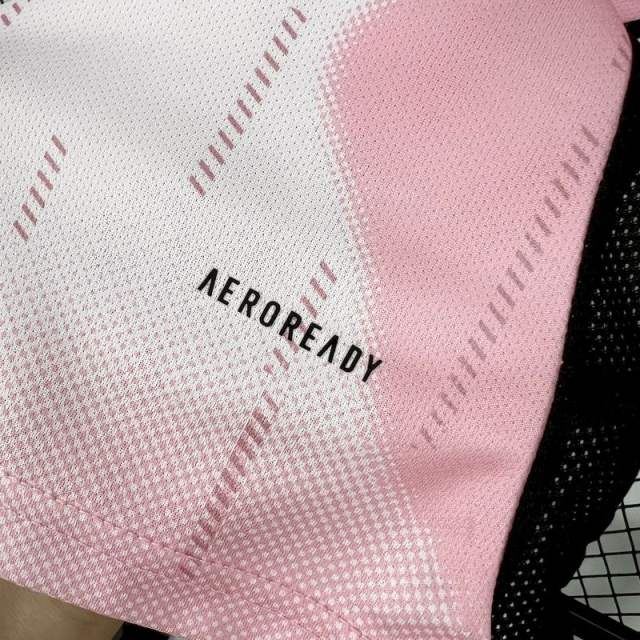 24-25 Real Madrid Soccer Jersey Pink White