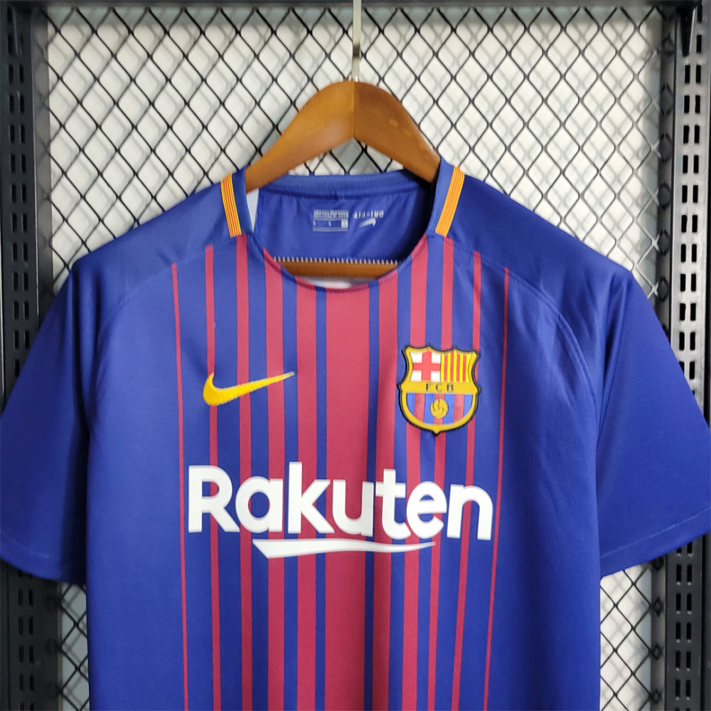 17-18 Barcelona Home Retro Football Jersey