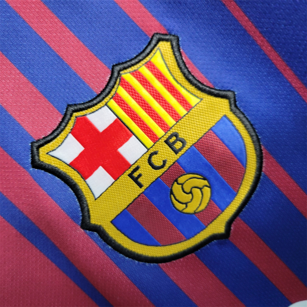 17-18 Barcelona Home Retro Football Jersey