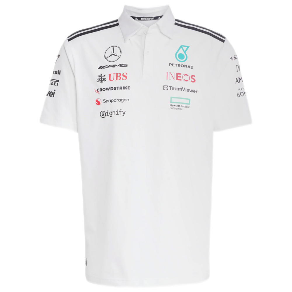 Mercedes AMG Petronas F1 Racing Team White T-Shirt 2025