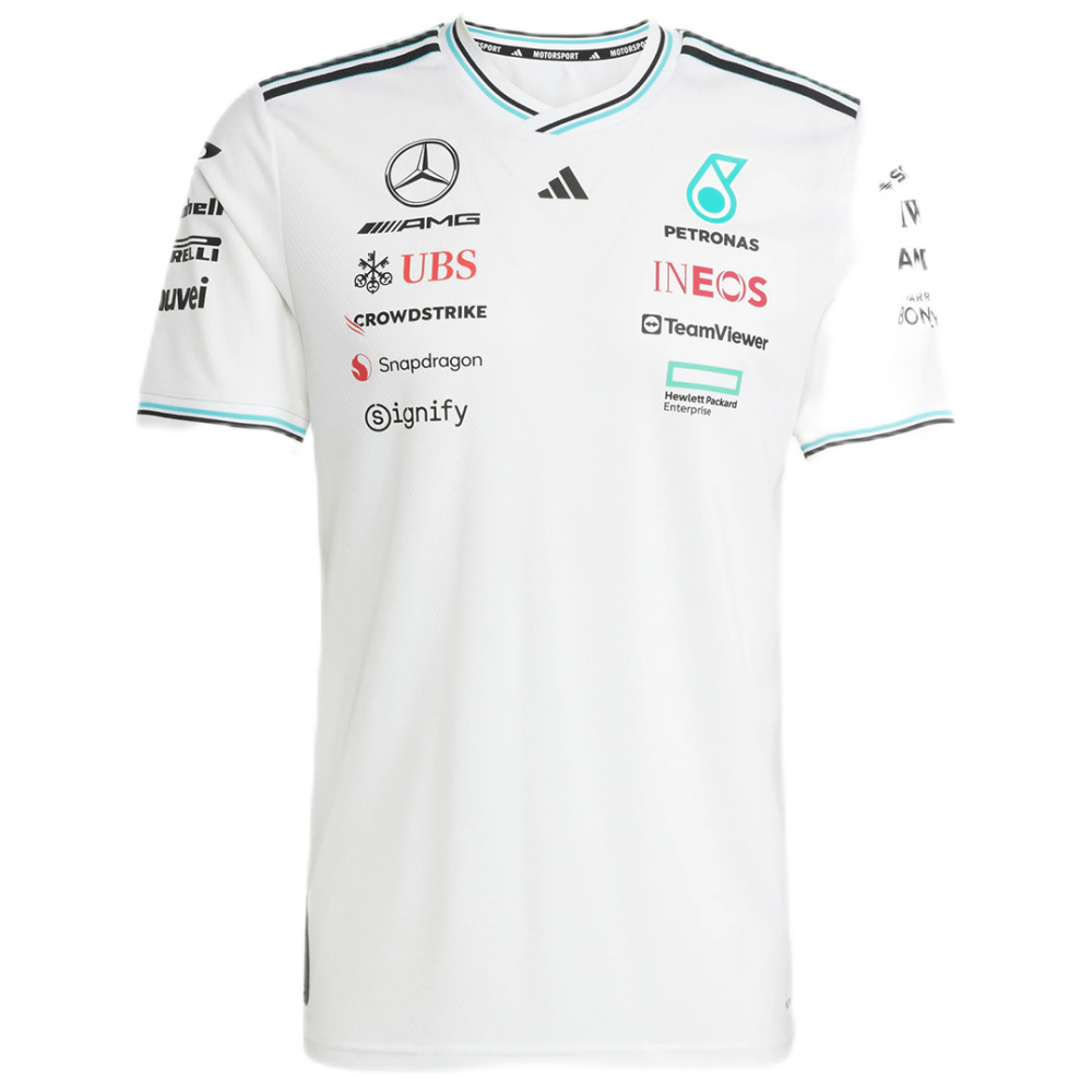 Mercedes AMG Petronas F1 Racing Team White T-Shirt 2025