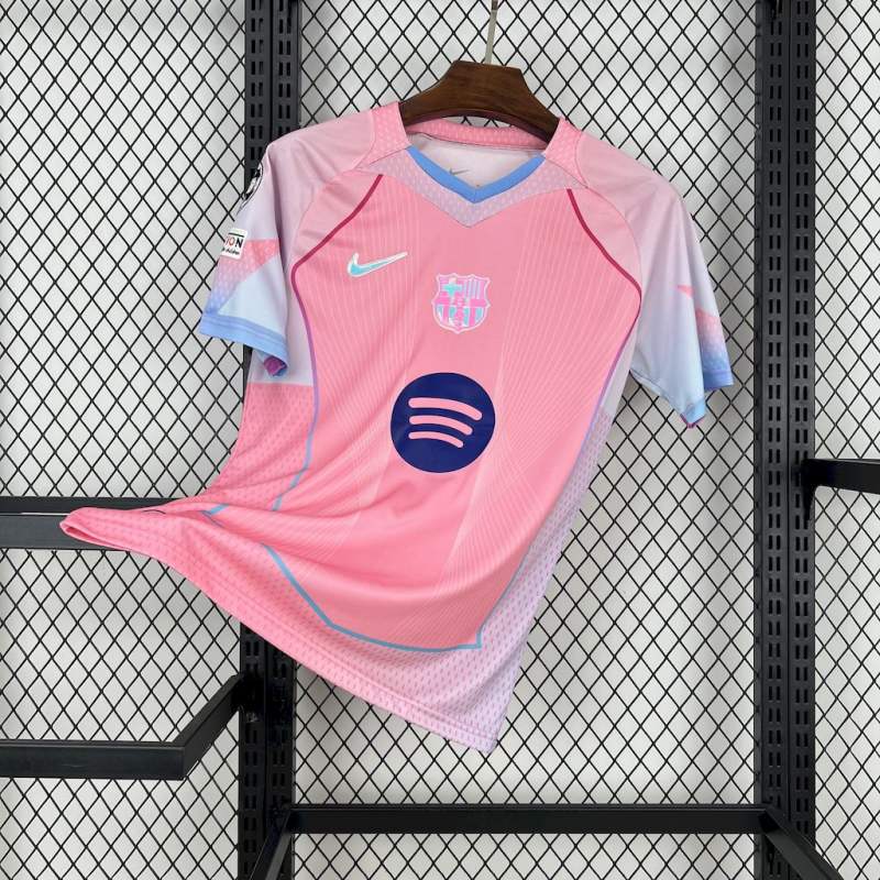 25-26 Barcelona Special Edition Pink Soccer Jersey