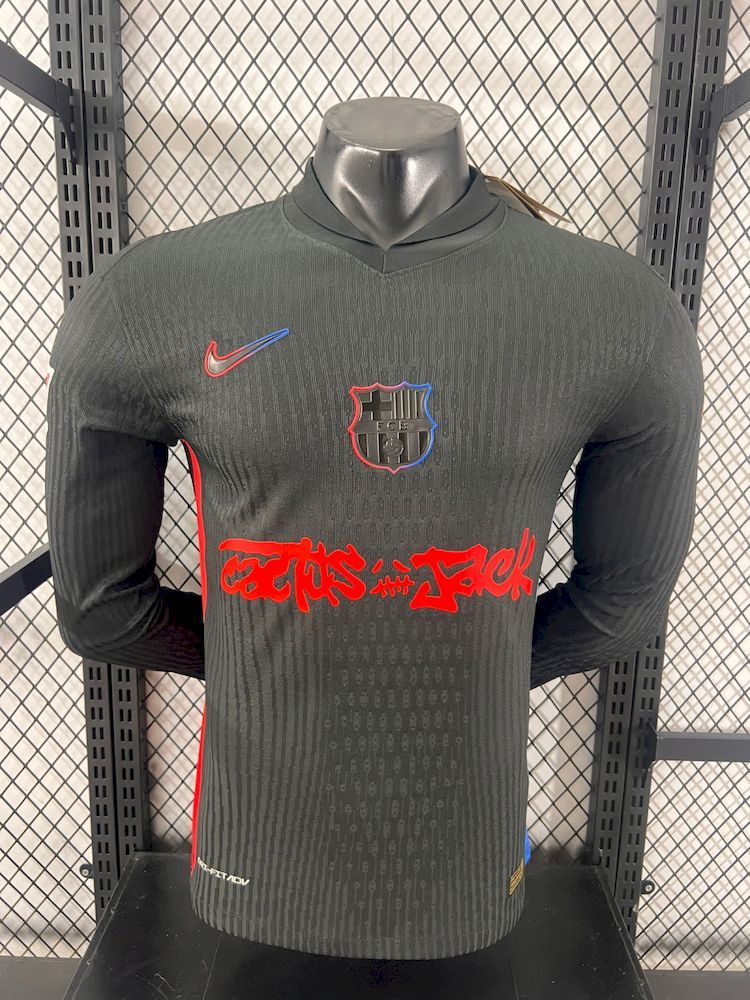 FC BARCELONA x TRAVIS SCOTT 24/25 Men's Away Jersey Limited Edition Long Sleeve