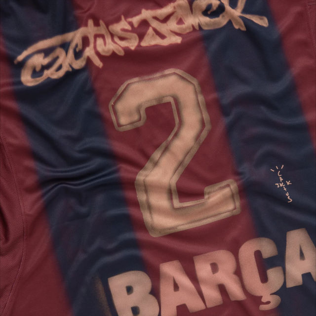 CJ X FC BARCELONA RETRO 2000/01 HOME SKELETON JERSEY