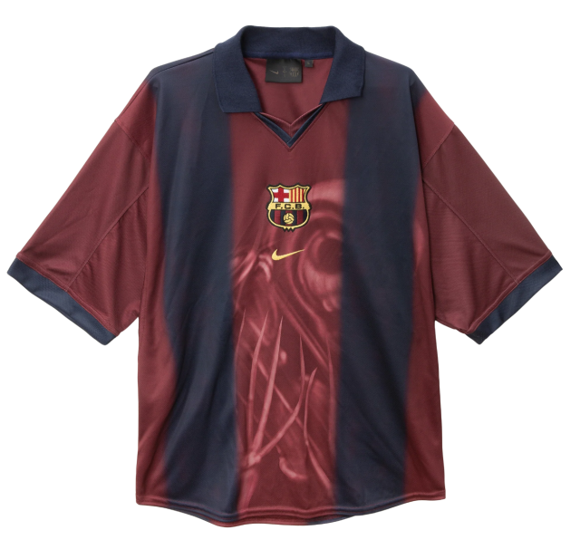 CJ X FC BARCELONA RETRO 2000/01 HOME SKELETON JERSEY