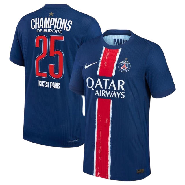 [CHAMPIONS OF EUROPE #25] PSG Home Special Jersey 2024/25 Player Version