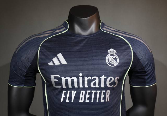 25-26 Real Madrid Away Soccer Jersey Player Version
