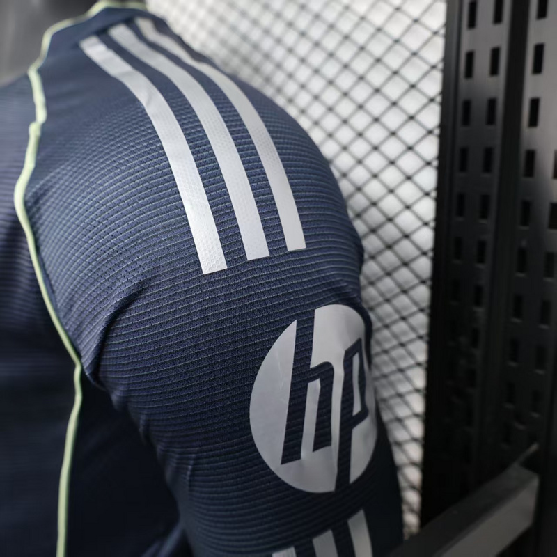 25-26 Real Madrid Away Soccer Jersey Player Version Long Sleeve
