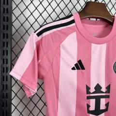 25-26 Inter Miami CF Pink  Soccer Kids Kit Jersey+Shorts