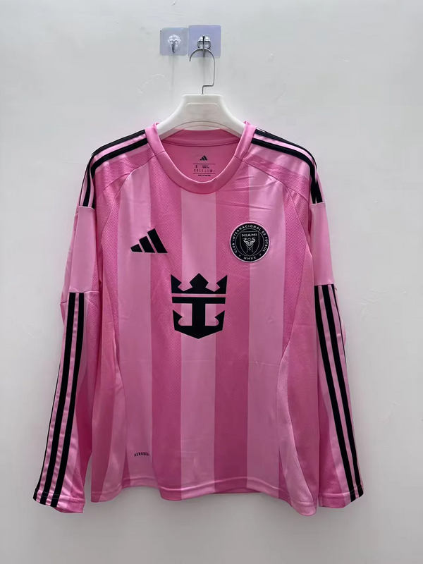 25-26 Inter Miami CF Pink  Soccer Jersey Long Sleeve