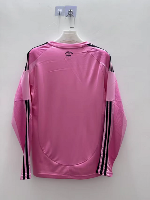 25-26 Inter Miami CF Pink  Soccer Jersey Long Sleeve