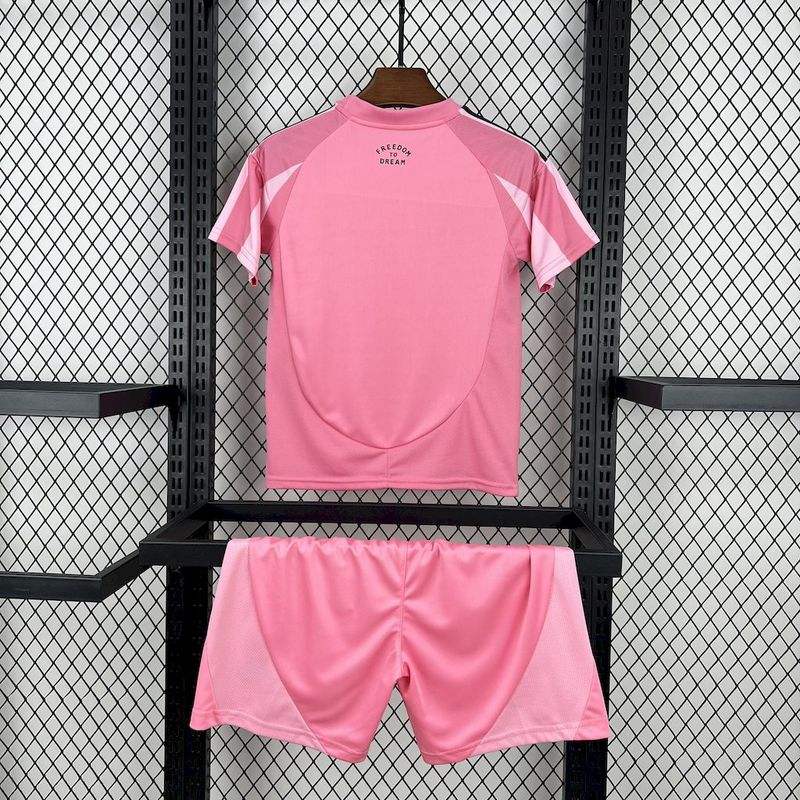 25-26 Inter Miami CF Pink  Soccer Kids Kit Jersey+Shorts