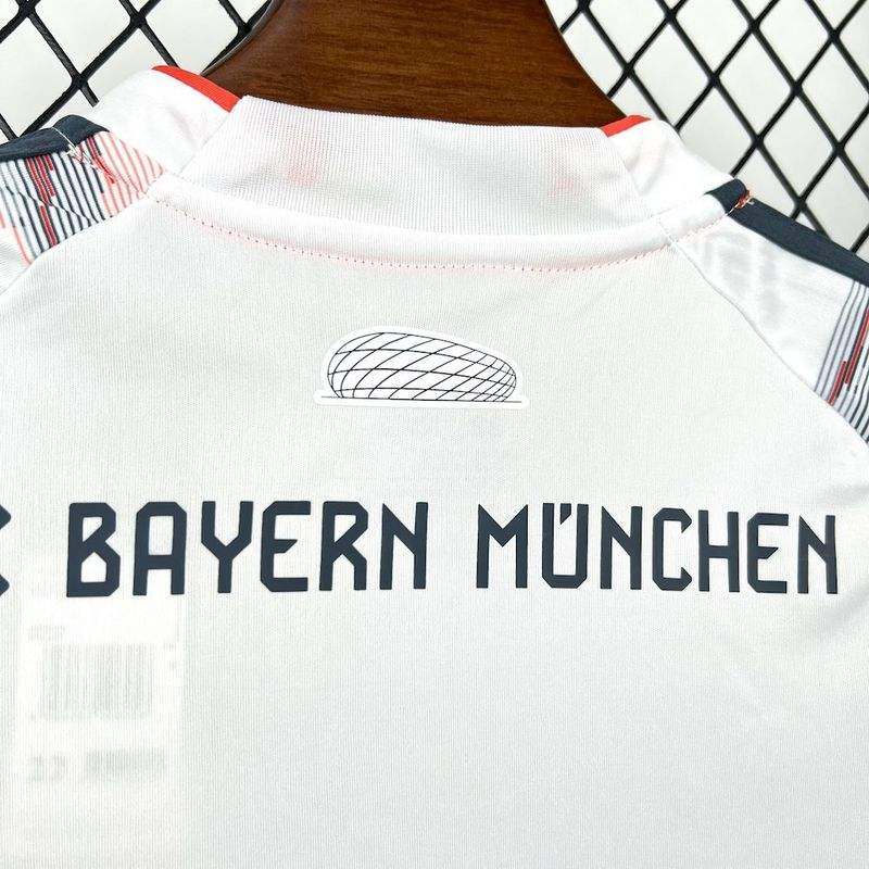 25-26 Bayern Munich Away Soccer Kids Kit Jersey+Shorts