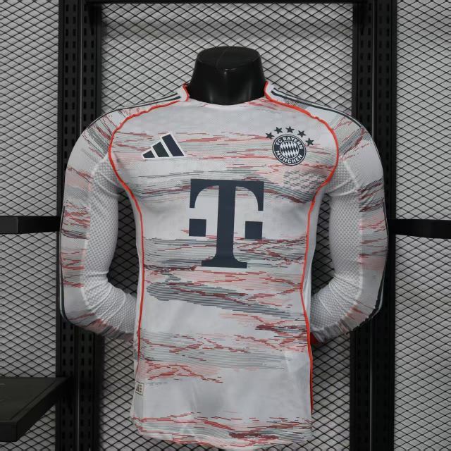 25-26 Bayern Munich Away Jersey Player Version Long Sleeve