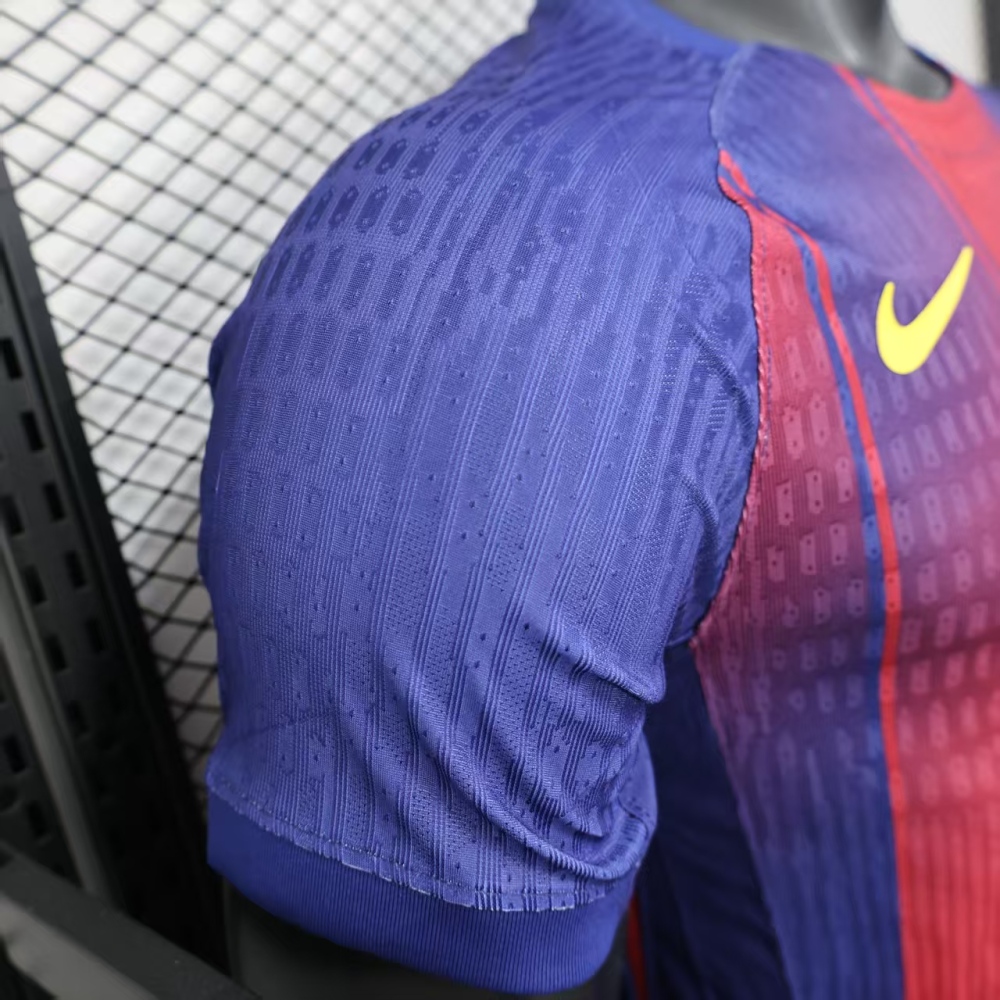 25-26 Barcelona Red Blue Home Soccer Jersey