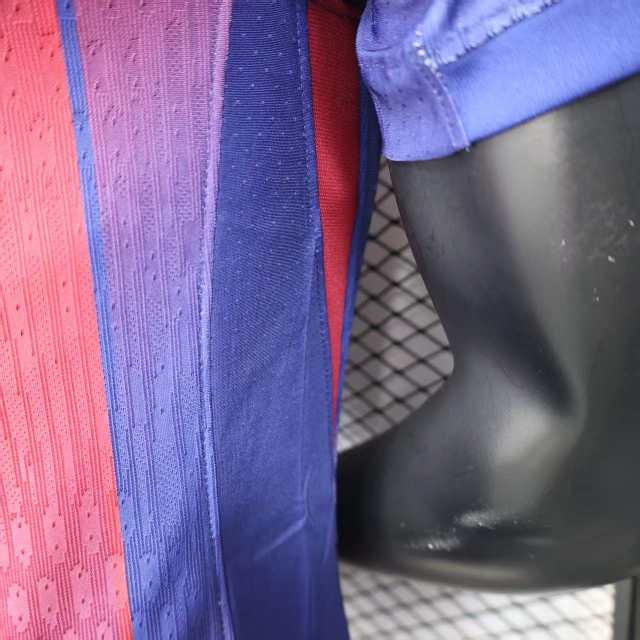 25-26 Barcelona Red Blue Home Soccer Jersey